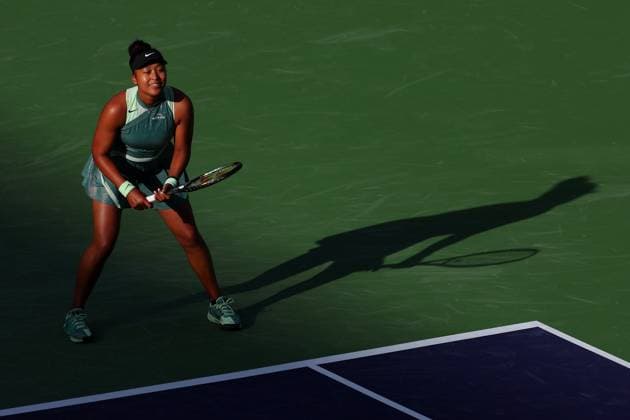 Naomi Osaka of Japan smiles in action BNP Paribas Open, Tennis, Day 2, Indian Wells Tennis Garden, California, USA - 07 Mar 2024  Copyright: xEllaxLing Shutterstockx 14380630y