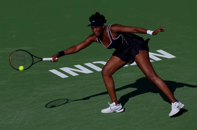 Venus Williams of USA in action BNP Paribas Open, Tennis, Day 2, Indian Wells Tennis Garden, California, USA - 07 Mar 2024  Copyright: xEllaxLing Shutterstockx 14380630bo