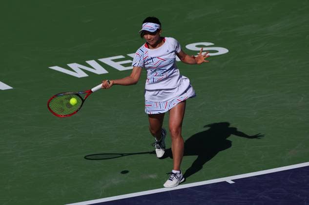 Nao Hibino of Japan in action BNP Paribas Open, Tennis, Day 2, Indian Wells Tennis Garden, California, USA - 07 Mar 2024  Copyright: xEllaxLing Shutterstockx 14380630be