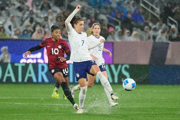 RECORD DATE NOT STATED Concacaf W Gold Cup 2024 Canada 2-2 United States Alex Morgan of USA during the Semifinals match between Canada and United States (USA) as part of the Concacaf Womens Gold Cup 2024, at Snapdragon Stadium on March 06, 2024 in San Diego, California, United States. SAN DIEGO CALIFORNIA UNITED STATES  Copyright: xJorgexMartinezx 20240306220906_CWGC_2024_SF_CAN_USA_74