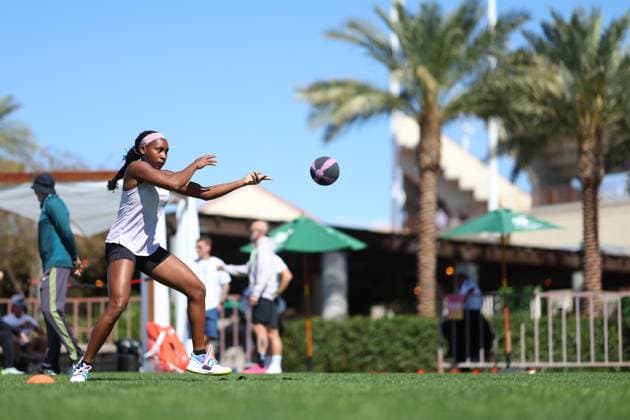 Coco Gauff (USA) TENNIS : Indian Wells 2024 - 07 03 2024 AntoineCouvercelle Panoramic 