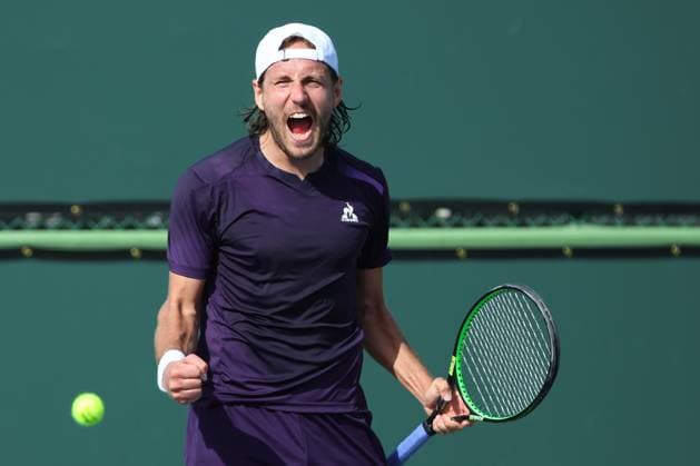 Sport Bilder des Tages Lucas Pouille (Fra) TENNIS : Indian Wells 2024 - 07 03 2024 AntoineCouvercelle Panoramic 