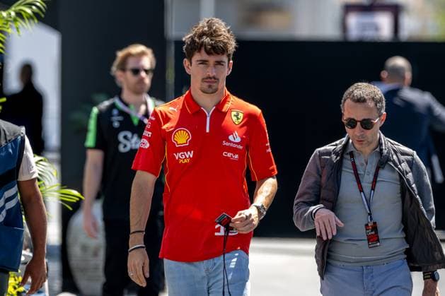 JEDDAH, SAUDI ARABIA: Charles Leclerc, racing for the Ferrari team during the 2024 Formula 1 Saudi Arabian Grand Prix at the Jeddah Corniche Circuit in Jeddah, Saudi Arabia
