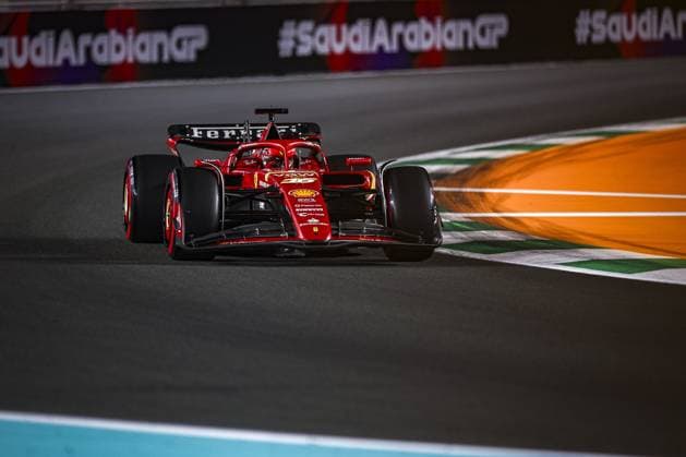 16 LECLERC Charles (mco), Scuderia Ferrari SF-24, action during the Formula 1 STC Saudi Arabian Grand Prix 2024, 2nd round of the 2024 Formula One World Championship, WM, Weltmeisterschaft from March 7 to 9, 2024 on the Jeddah Corniche Circuit, in Jeddah, Saudi Arabia - F1 - SAUDI ARABIAN GRAND PRIX 2024 DPPI Panoramic  240308_R02_SAUDI_XB3_0299