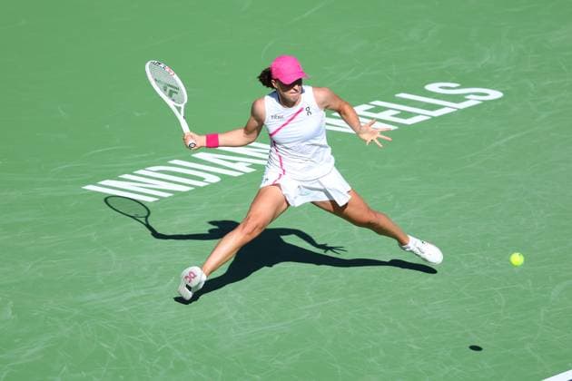 Iga Swiatek (Pol) TENNIS : Indian Wells 2024 - 08 03 2024 AntoineCouvercelle Panoramic 