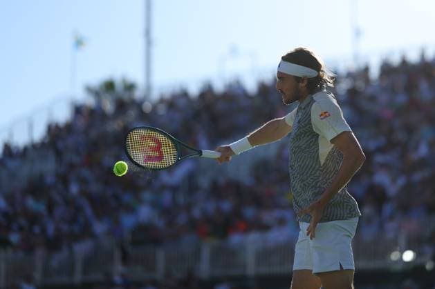 Stefanos Tsitsipas (Gre) TENNIS : Indian Wells 2024 - 08 03 2024 AntoineCouvercelle Panoramic 