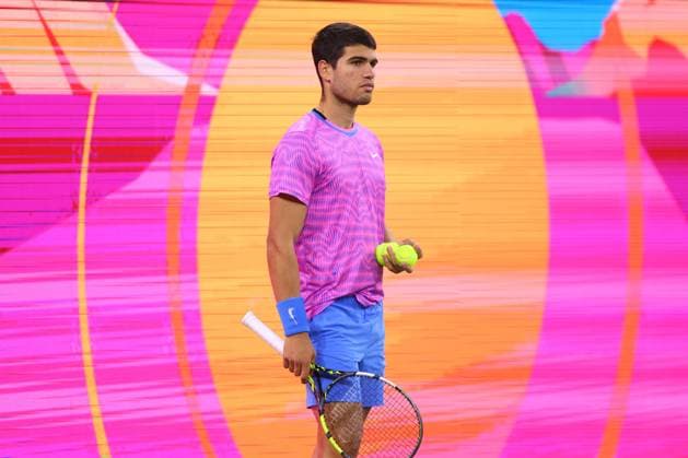 Carlos Alcaraz (Spa) TENNIS : Indian Wells 2024 - 08 03 2024 AntoineCouvercelle Panoramic 