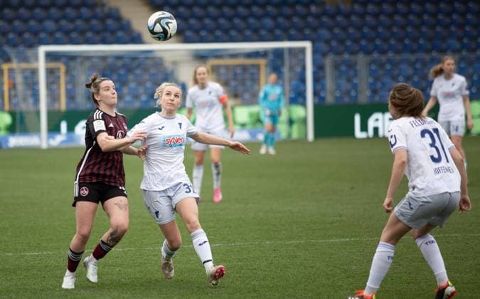 Google Pixel Frauen-Bundesliga match between TSG Hoffenheim against 1. FC Nuernberg in Dietmar-Hopp-Stadion Dana Roesiger Copyright: xDanaxRoesigerx dana_roesiger_sports_press_photo_182541