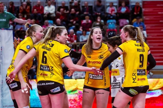 VBL Volleyball Bundesliga SC Potsdam VfB Suhl LOTTO Thüringen 09 03 2024 VBL Volleyball Bundesliga SC Potsdam VfB Suhl LOTTO Thüringen 09 03 2024 Copyright: xBEAUTIFULxSPORTS NicolxMarschallx