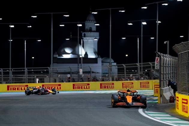 March 9, 2024, Jeddah, Saudi Arabia: British driver LANDO NORRIS (McLaren F1 Team) drives during the 2024 FIA Formula 1 Saudi Arabian Grand Prix at Jeddah Corniche Circuit in Jeddah, Saudi Arabia. Jeddah Saudi Arabia - ZUMAg147 20240309_fap_g147_030 Copyright: xJamesxGasperottix