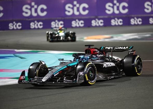 63 George Russell GBR, Mercedes AMG Petronas F1 Team , F1 Grand Prix of Saudi Arabia at Jeddah Corniche Circuit on March 9, 2024 in Jeddah, Saudi Arabia Photo by HOCH ZWEI Jeddah Saudi Arabia