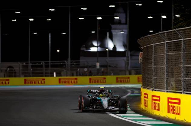 44 Lewis Hamilton GBR, Mercedes AMG Petronas F1 Team , F1 Grand Prix of Saudi Arabia at Jeddah Corniche Circuit on March 9, 2024 in Jeddah, Saudi Arabia Photo by HOCH ZWEI Jeddah Saudi Arabia