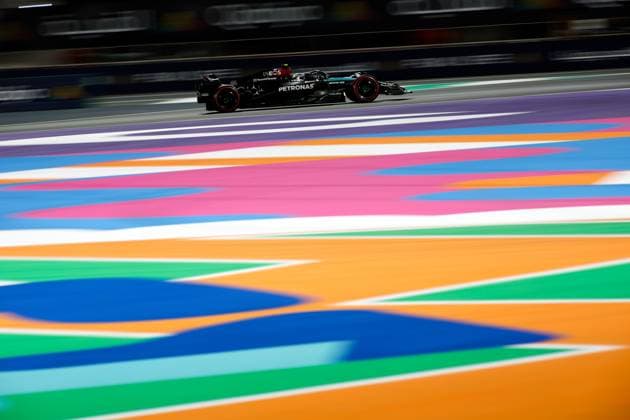 44 Lewis Hamilton GBR, Mercedes AMG Petronas F1 Team , F1 Grand Prix of Saudi Arabia at Jeddah Corniche Circuit on March 9, 2024 in Jeddah, Saudi Arabia Photo by HOCH ZWEI Jeddah Saudi Arabia