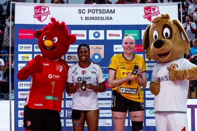 VBL Volleyball Bundesliga SC Potsdam VfB Suhl LOTTO Thüringen 09 03 2024 VBL Volleyball Bundesliga SC Potsdam VfB Suhl LOTTO Thüringen 09 03 2024 Copyright: xBEAUTIFULxSPORTS NicolxMarschallx