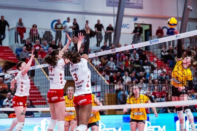 VBL Volleyball Bundesliga SC Potsdam VfB Suhl LOTTO Thüringen 09 03 2024 VBL Volleyball Bundesliga SC Potsdam VfB Suhl LOTTO Thüringen 09 03 2024 Copyright: xBEAUTIFULxSPORTS NicolxMarschallx
