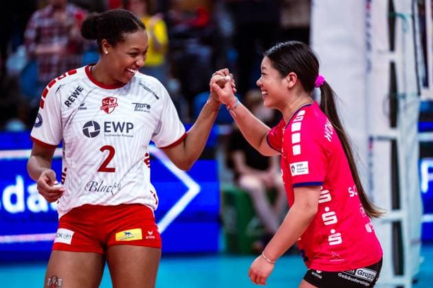 VBL Volleyball Bundesliga SC Potsdam VfB Suhl LOTTO Thüringen 09 03 2024 VBL Volleyball Bundesliga SC Potsdam VfB Suhl LOTTO Thüringen 09 03 2024 Copyright: xBEAUTIFULxSPORTS NicolxMarschallx