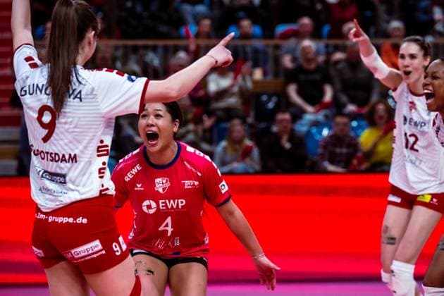 VBL Volleyball Bundesliga SC Potsdam VfB Suhl LOTTO Thüringen 09 03 2024 VBL Volleyball Bundesliga SC Potsdam VfB Suhl LOTTO Thüringen 09 03 2024 Copyright: xBEAUTIFULxSPORTS NicolxMarschallx