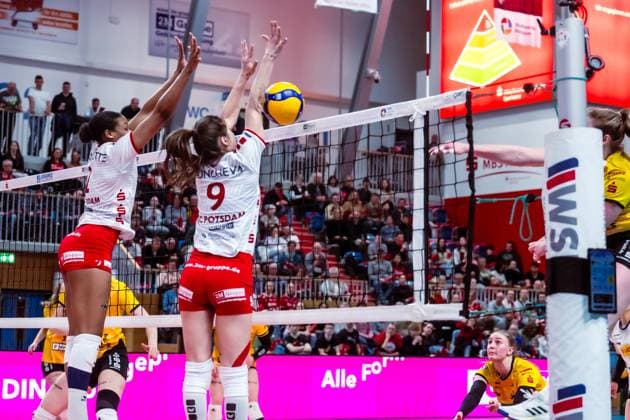 VBL Volleyball Bundesliga SC Potsdam VfB Suhl LOTTO Thüringen 09 03 2024 VBL Volleyball Bundesliga SC Potsdam VfB Suhl LOTTO Thüringen 09 03 2024 Copyright: xBEAUTIFULxSPORTS NicolxMarschallx