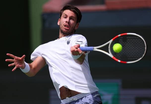 Cameron Norrie of GBR in action BNP Paribas Open, Tennis, Day 4, Indian Wells Tennis Garden, California, USA - 09 Mar 2024  Copyright: xEllaxLing Shutterstockx 14381609bu