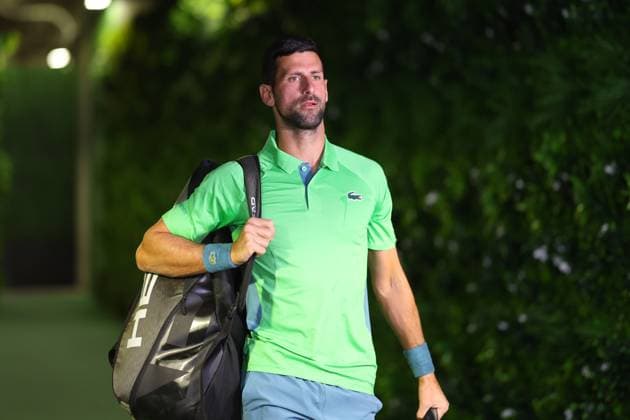 Novak Djokovic (Ser) TENNIS : Indian Wells 2024 - 09 03 2024 AntoineCouvercelle Panoramic 