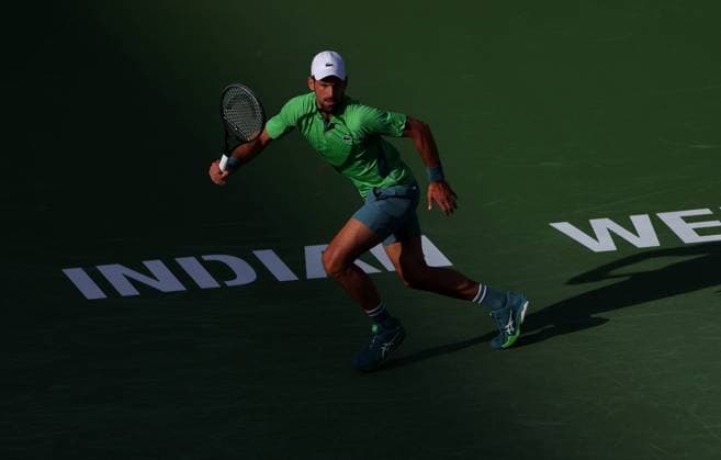 Novak Djokovic of Serbia in action BNP Paribas Open, Tennis, Day 4, Indian Wells Tennis Garden, California, USA - 09 Mar 2024  Copyright: xEllaxLing Shutterstockx 14381609ee