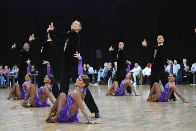 GER Dancing, 1 Bundesliga of Latin formations 09 03 2023, GER Dancing, 1 Bundesliga of Latin formations,, preliminary round, in the picture TSC Rot Gold Casino Nürnberg A with the theme James Bond nordphotoxGmbH xWitke nph00002