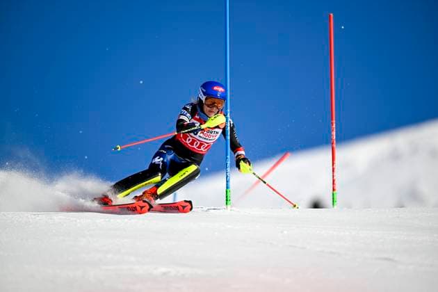 Sport Themen der Woche KW10 ARE, SVERIGE 20240310 USA s Mikaela Shiffrin in action during the first run of the Women s Slalom race at the FIS Alpine Skiing World Cup in Are, Sweden, on March 9, 2024. ARE SVERIGE x10050x *** ARE, SVERIGE 20240310 USA s Mikaela Shiffrin in action during the first run of the Women s Slalom race at the FIS Alpine Skiing World Cup in Are, Sweden, on March 9, 2024 ARE SVERIGE x10050x  Copyright: xPontusxLundahl TTx SWEDEN ALPINE SKIING