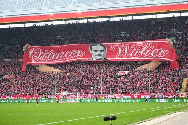 2 Bundesliga 1 FC Kaiserslautern VfL Osnabrück on 10 03 2024 at Fritz Walter Stadium in Kaiserslautern Fans with a choreography Ottmar Walter MT