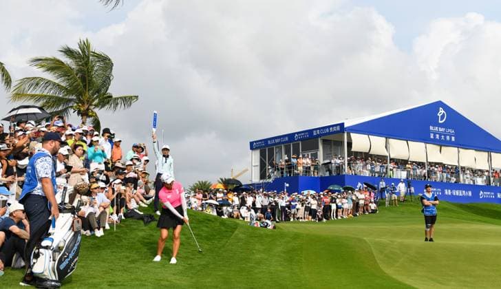 (240310) -- LINGSHUI, March 10, 2024 -- Minjee Lee of Australia plays a shot during the final round of the Blue Bay LPGA, Golf Damen golf tournament in Lingshui, south China s Hainan Province, March 10, 2024. ) (SP)CHINA-HAINAN-LINGSHUI-GOLF-BLUE BAY LPGA (CN) YangxGuanyu 