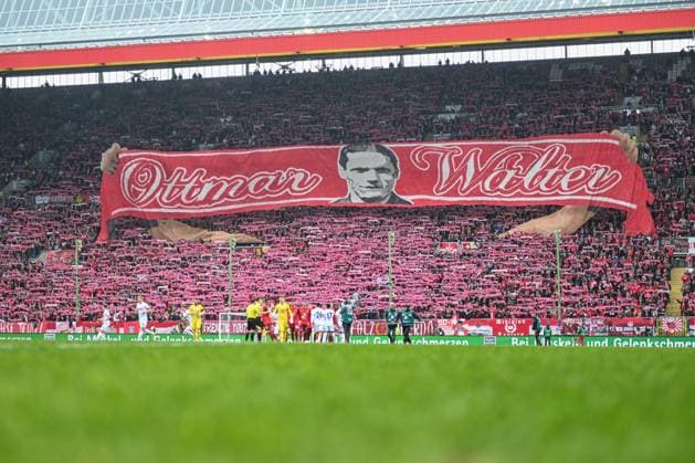 2 Bundesliga 1 FC Kaiserslautern VfL Osnabrück on 10 03 2024 at Fritz Walter Stadium in Kaiserslautern Fans with a choreography Ottmar Walter MT