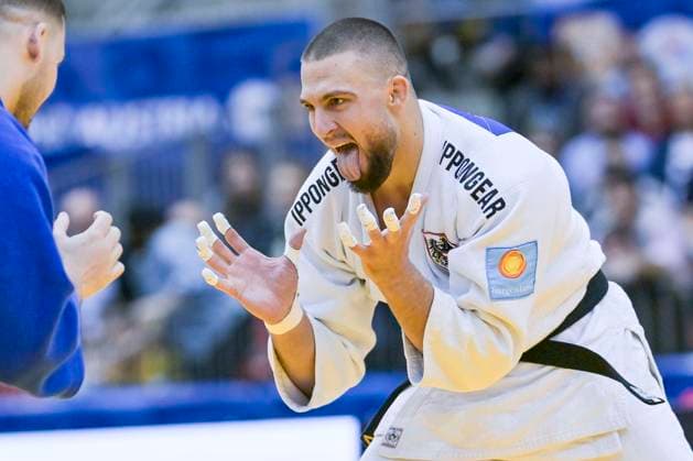 Bilder des Jahres 2024, Sport 03 März Sport Themen der Woche KW10 JUDO - IJF, Grand Prix Upper Austria 2024 LINZ,AUSTRIA,10.MAR.24 - JUDO - IJF World Tour, Grand Prix Upper Austria, -100kg men. Image shows Aaron Fara (AUT) and Louis Mai (GER).  GEPAxpictures xChristianxMoser