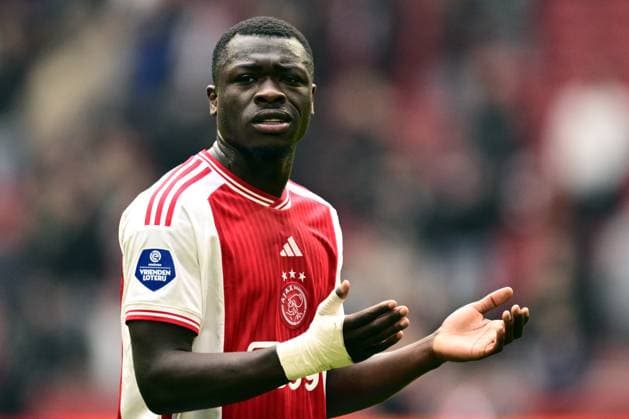 AMSTERDAM - Brian Brobbey of Ajax after the Dutch Eredivisie match between Ajax Amsterdam and Fortuna Sittard at the Johan Cruijff ArenA on March 10, 2024 in Amsterdam, Netherlands. ANP OLAF KRAAK Dutch Eredivisie 2023 2024 xVIxANPxSportx xxANPxIVx 493341238 originalFilename: 493341238.jpg
