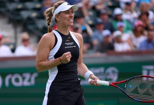 Angelique Kerber of Germany celebrates BNP Paribas Open, Tennis, Day 5, Indian Wells Tennis Garden, California, USA - 10 Mar 2024  Copyright: xEllaxLing Shutterstockx 14381610db