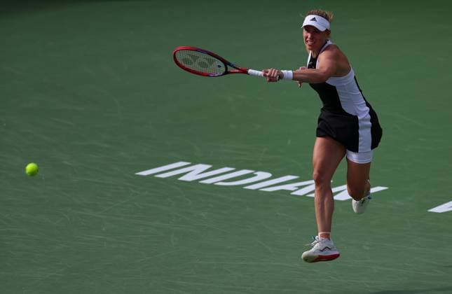 Angelique Kerber of Germany in action BNP Paribas Open, Tennis, Day 5, Indian Wells Tennis Garden, California, USA - 10 Mar 2024  Copyright: xEllaxLing Shutterstockx 14381610cy