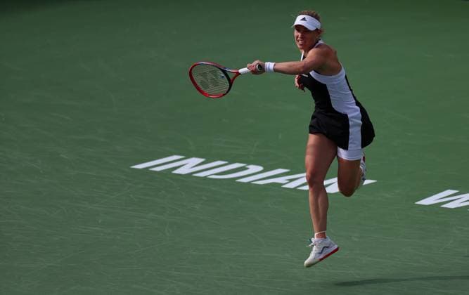 Angelique Kerber of Germany in action BNP Paribas Open, Tennis, Day 5, Indian Wells Tennis Garden, California, USA - 10 Mar 2024  Copyright: xEllaxLing Shutterstockx 14381610dg