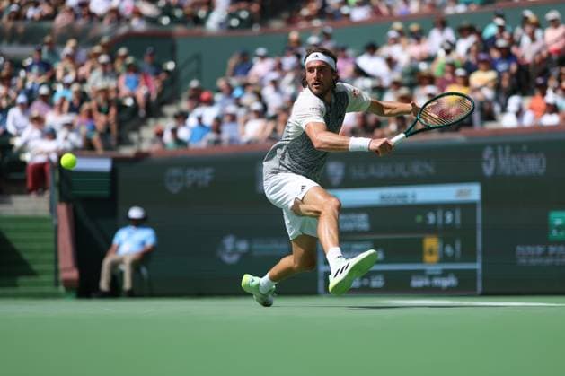 Stefanos Tsitsipas (Gre) TENNIS : Indian Wells 2024 - 10 03 2024 AntoineCouvercelle Panoramic 