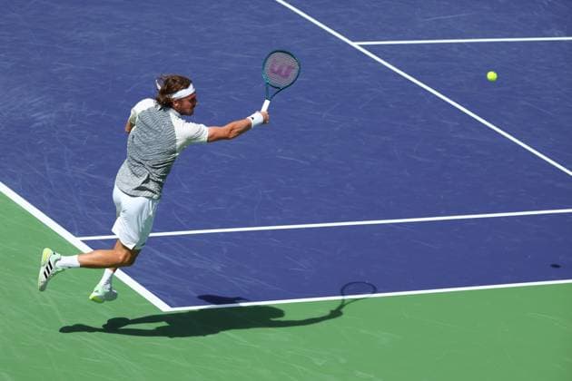 Stefanos Tsitsipas (Gre) TENNIS : Indian Wells 2024 - 10 03 2024 AntoineCouvercelle Panoramic 