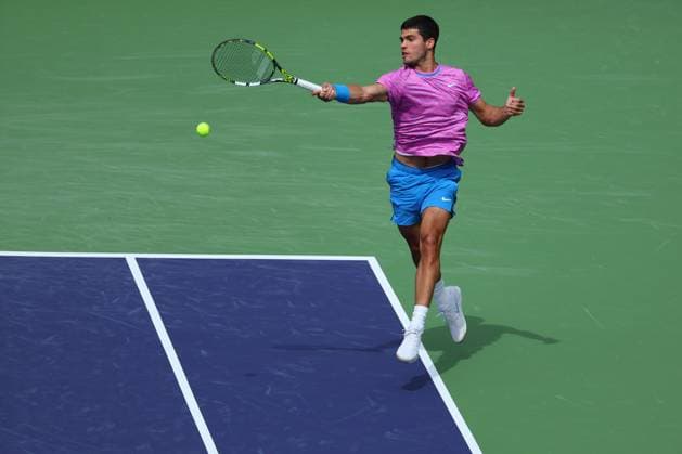 Carlos Alcaraz (Spa) TENNIS : Indian Wells 2024 - 10 03 2024 AntoineCouvercelle Panoramic 