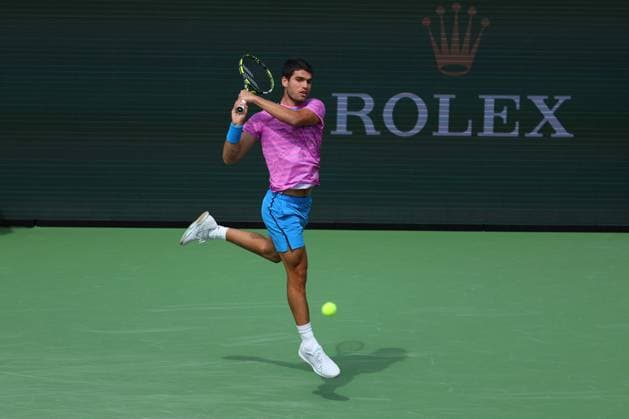 Carlos Alcaraz (Spa) TENNIS : Indian Wells 2024 - 10 03 2024 AntoineCouvercelle Panoramic 