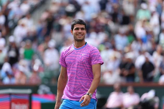 Carlos Alcaraz (Spa) TENNIS : Indian Wells 2024 - 10 03 2024 AntoineCouvercelle Panoramic 