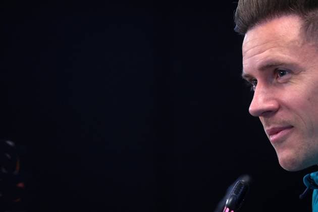 FC Barcelona, Barca Training Session And press conference, PK, Pressekonferenz - UEFA Champions League 2023 24 Marc Andre ter Stegen is speaking during the press conference prior to the UEFA Champions League match against SSC Napoli in Barcelona, Spain, on March 11, 2024. Barcelona Barcelona Spain  Copyright: xUrbanandsportx originalFilename:urbanandsport-terstege240311_npO31.jpg