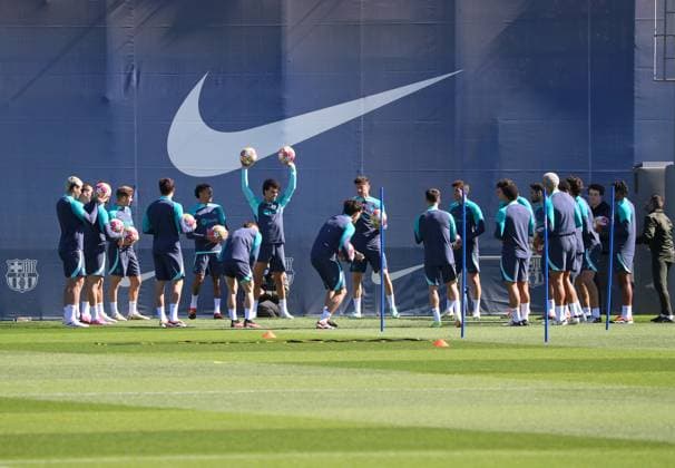 FC Barcelona, Barca Training Session And press conference, PK, Pressekonferenz - UEFA Champions League 2023 24 FC Barcelona players are training before the UEFA Champions League match against SSC Napoli in Barcelona, Spain, on March 11, 2024. Barcelona Barcelona Spain  Copyright: xUrbanandsportx originalFilename:urbanandsport-fcbarcel240311_npdi2.jpg