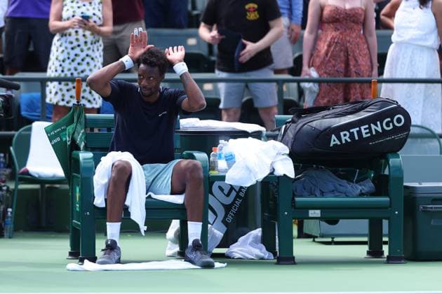 Gael Monfils defeated Cameron Norrie TENNIS : Indian Wells 2024 - 11 03 2024 AntoineCouvercelle Panoramic 