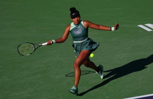 Naomi Osaka of Japan in action BNP Paribas Open, Tennis, Day 6, Indian Wells Tennis Garden, California, USA - 11 Mar 2024  Copyright: xEllaxLing Shutterstockx 14381616bc