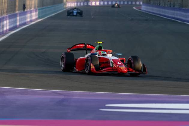 JEDDAH, SAUDI ARABIA: Andrea Kimi Antonelli , , at the 2024 Formula 1 Saudi Arabian Grand Prix at the Jeddah Corniche Circuit in Jeddah, Saudi Arabia.
