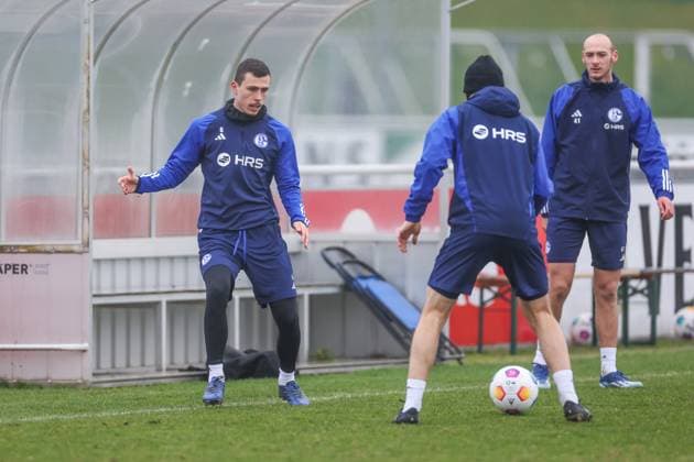 12 03 2024, Football, Season 2023 2024, 2 Bundesliga, Training FC Schalke 04, Ron Schallenberg FC Schalke 04 Gelsenkirchen Veltins Arena NRW Germany xRHR PHOTO TRx Copyright: TimxRehbein RHR-FOTOx RHR-FOTO TR