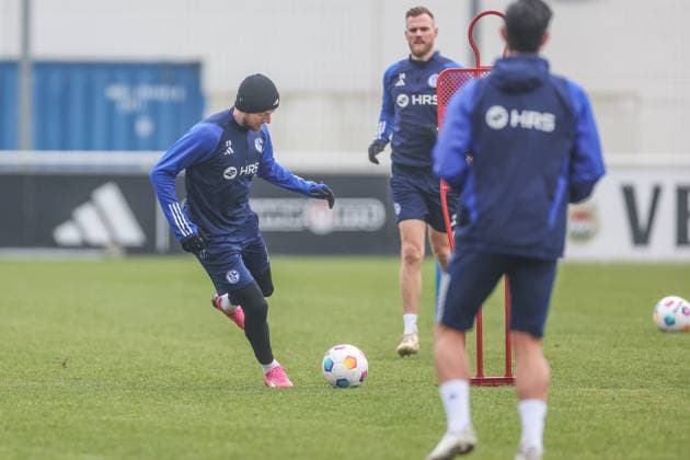 12 03 2024, Football, Season 2023 2024, 2 Bundesliga, Training FC Schalke 04, Tobias Mohr FC Schalke 04 Gelsenkirchen Veltins Arena NRW Germany xRHR PHOTO TRx Copyright: TimxRehbein RHR-FOTOx RHR-FOTO TR