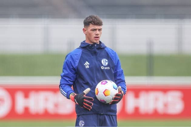 12 03 2024, Football, Season 2023 2024, 2 Bundesliga, Training FC Schalke 04, Luca Podlech FC Schalke 04 Gelsenkirchen Veltins Arena NRW Germany xRHR PHOTO TRx Copyright: TimxRehbein RHR-FOTOx RHR-FOTO TR