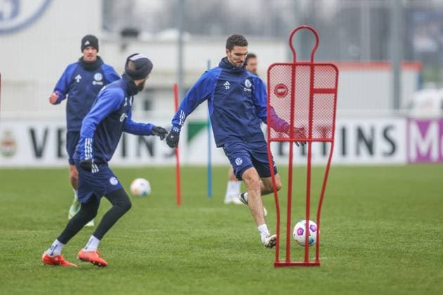 12 03 2024, Football, Season 2023 2024, 2 Bundesliga, Training FC Schalke 04, Marcin Kaminski FC Schalke 04 Gelsenkirchen Veltins Arena NRW Germany xRHR PHOTO TRx Copyright: TimxRehbein RHR-FOTOx RHR-FOTO TR