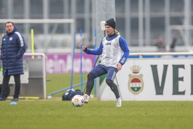 12 03 2024, Football, Season 2023 2024, 2 Bundesliga, Training FC Schalke 04, Lino Tempelmann FC Schalke 04 Gelsenkirchen Veltins Arena NRW Germany xRHR PHOTO TRx Copyright: TimxRehbein RHR-FOTOx RHR-FOTO TR